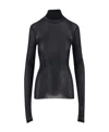 Ami Alexandre Mattiussi Ami Ribbed Turtleneck Knitted Jumper In Blue