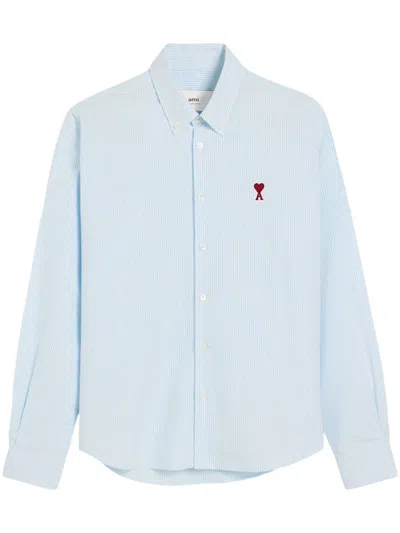 Ami Alexandre Mattiussi Ami Shirts In Blue