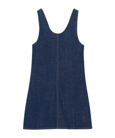 Ami Alexandre Mattiussi Ami Short Strappy Dress In Blue