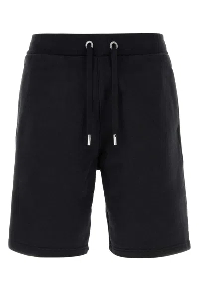 Ami Alexandre Mattiussi Ami De Coeur Cotton Shorts In Black