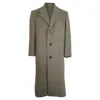 Ami Alexandre Mattiussi Ami Single-breasted Coat In Grey Wool In Grey