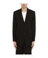 Ami Alexandre Mattiussi Ami Paris Black Wool Single Breasted Jacket In Black