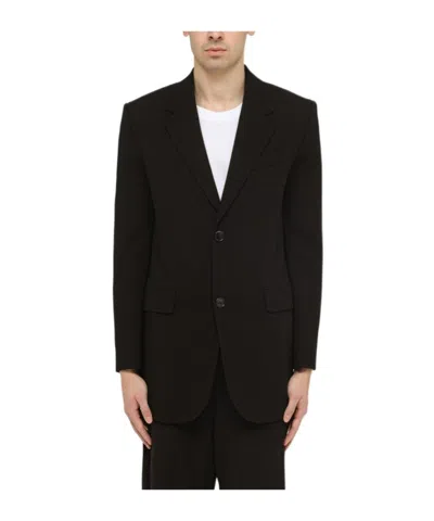 Ami Alexandre Mattiussi Ami Paris Black Wool Single Breasted Jacket