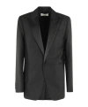 Ami Alexandre Mattiussi Ami Single Breasted Tailored Blazer In Black