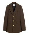 Ami Alexandre Mattiussi Fitted Buttoned Jacket In Green