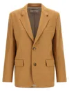 Ami Alexandre Mattiussi Ami Single-breasted Wool Blazer With Structured Shoulders In Gray