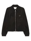 Ami Alexandre Mattiussi Ami Sleek Black Jacket With Versatile Two-way Zip In Black