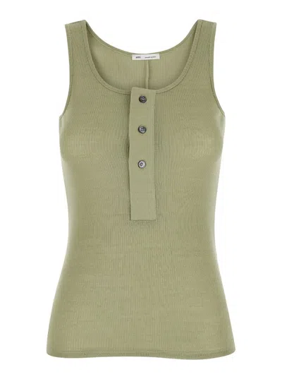 Ami Alexandre Mattiussi Tanktop In Beige