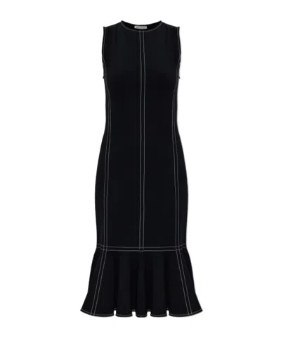 Ami Alexandre Mattiussi Ami Sleeveless Midi Dress In Black