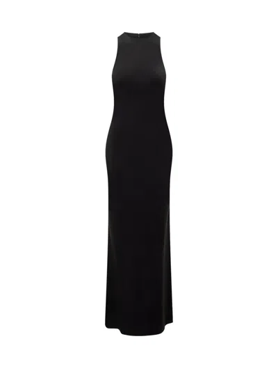 Ami Alexandre Mattiussi Ami Sleeveless Stretch Maxi Dress In Black