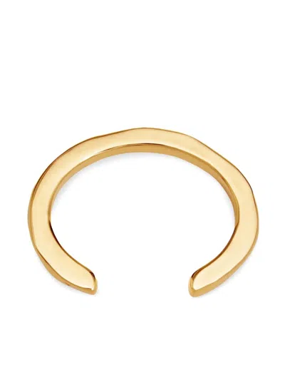 Ami Alexandre Mattiussi Ami Small Dune Cuff Bracelet In Gold