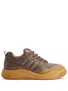 Ami Alexandre Mattiussi Ami 1509 Panelled Sneakers In Brown
