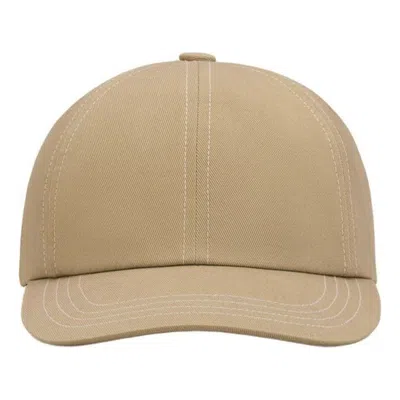 Ami Alexandre Mattiussi Ami Ss26 Cotton Back Ami De Coeur Cap 'beige' In Sand