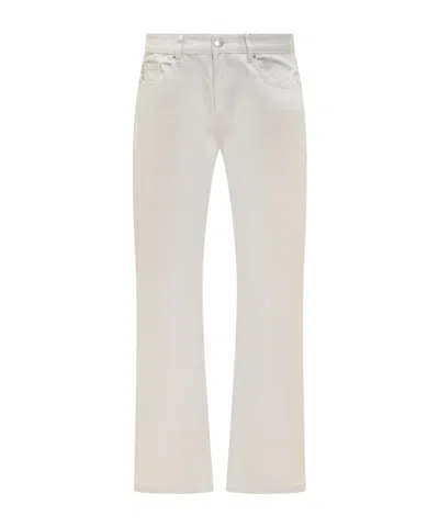 Ami Alexandre Mattiussi Ami Paris Wide Leg Jeans In White