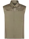 Ami Alexandre Mattiussi Ami Structured Sleeveless Shirt With Classic Collar In Green