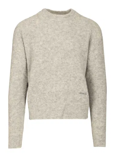 Ami Alexandre Mattiussi Ami Sweater Knitwear Grey