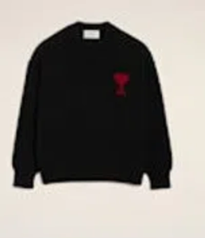 Ami Alexandre Mattiussi Adc Crewneck Sweater In Black
