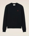 Ami Alexandre Mattiussi Ami Paris Ami De Coeur Fleece Sweatshirt In Blue