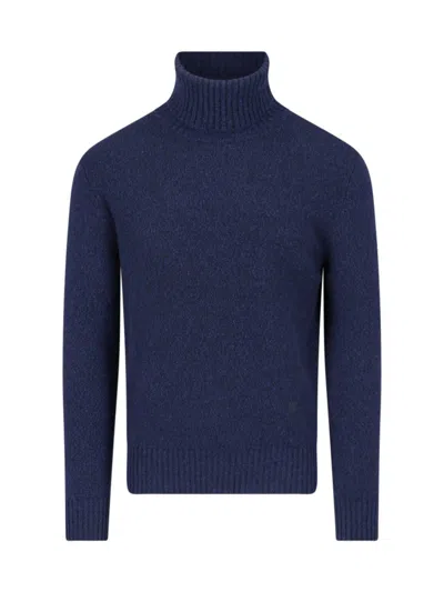 Ami Alexandre Mattiussi Ami Sweaters In Blue