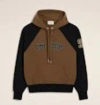 Ami Alexandre Mattiussi Ami Paris Men Cotton Colorblock Hoodie In Brown