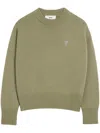 AMI ALEXANDRE MATTIUSSI AMI SWEATERS GREEN