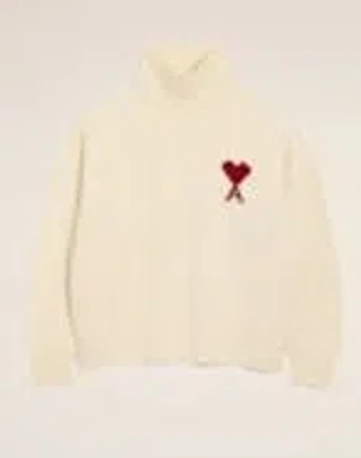 Ami Alexandre Mattiussi Ami Sweaters In Neutral
