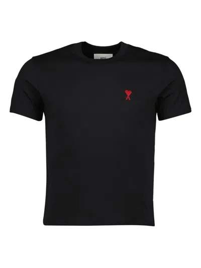 Ami Alexandre Mattiussi Ami Paris Ami Paris De Coeur T-shirt In Black