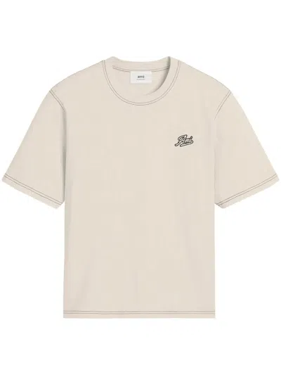 Ami Alexandre Mattiussi Ami T-shirts And Polos In White Cream