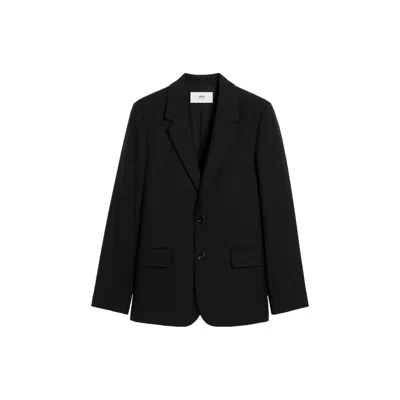Ami Alexandre Mattiussi Ami Tailored Two-button Blazer Jacket In Black