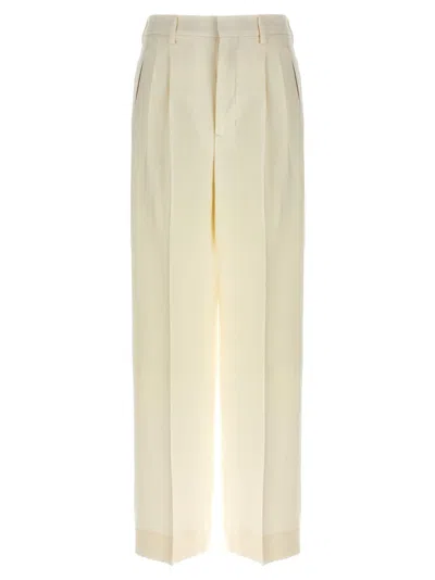 AMI ALEXANDRE MATTIUSSI AMI TAILORED WOOL TROUSERS WITH FRONT PLEATS