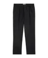 Ami Alexandre Mattiussi Cropped Virgin Wool Trousers Black In Black