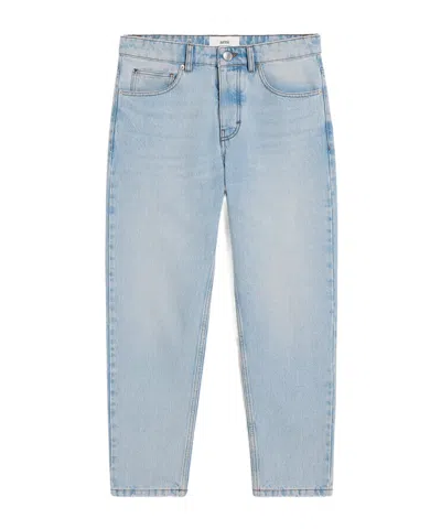 Ami Alexandre Mattiussi Ami Tapered Leg Jeans In Gray