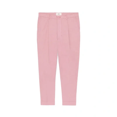 Ami Alexandre Mattiussi Ami Tapered Trousers In Pink