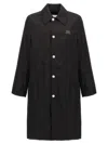 Ami Alexandre Mattiussi Ami Paris Black Coat With Classic Collar And Front Button Closure In Cotton Blend Man In Black