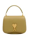Ami Alexandre Mattiussi Ami Paris Ami De Coeur Logo Plaque Shoulder Bag In Green