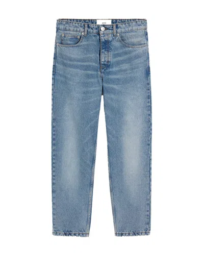 Ami Alexandre Mattiussi Ami Paris Tapered Fit Jeans In Blue