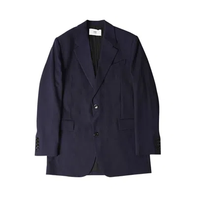 Pre-owned Ami Alexandre Mattiussi Ami Two Button Jacket 'blue' | Men's Size 46