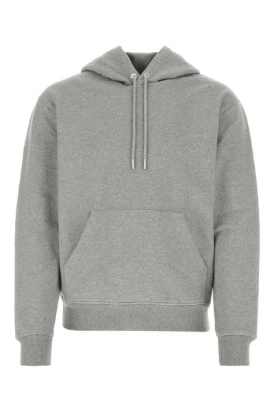 Ami Alexandre Mattiussi Ami Unisex Grey Stretch Cotton Sweatshirt In Gray