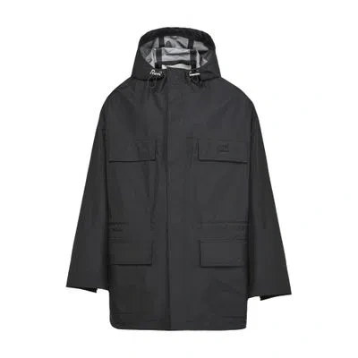 Ami Alexandre Mattiussi Ami Utility Parka Jacket In Black