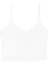Ami Alexandre Mattiussi Ami V Neck Tank Top In White