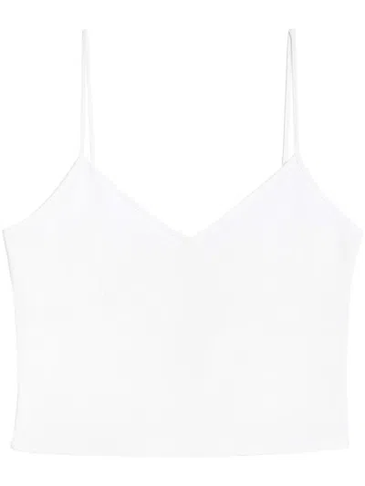Ami Alexandre Mattiussi Ami V Neck Tank Top In White