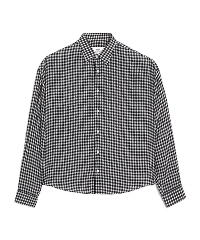 Ami Alexandre Mattiussi Ami Vichy Motif Buttoned Shirt In Gray