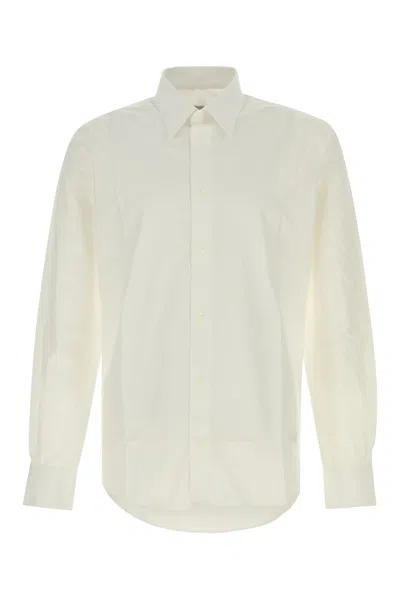 Ami Alexandre Mattiussi Ami White Poplin Shirt In Neutral