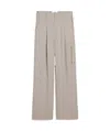 Ami Alexandre Mattiussi Ami Wide-leg Pants In Nude