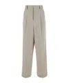 AMI ALEXANDRE MATTIUSSI AMI WIDE-LEG PLEATED PANTS