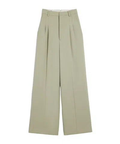 AMI ALEXANDRE MATTIUSSI AMI WIDE LEG PLEATED PANTS