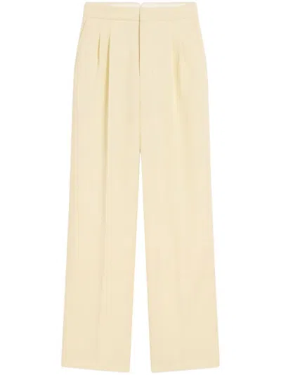 Ami Alexandre Mattiussi Ami Wide-leg Tailored Trousers In Neutral