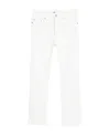 Ami Alexandre Mattiussi Ami Wide Stretch Cropped Denim Jeans In White
