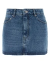 Ami Alexandre Mattiussi Mini Skirt In Blue