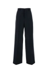 Ami Alexandre Mattiussi Wide Legged Pinstripe Trousers With In Blue